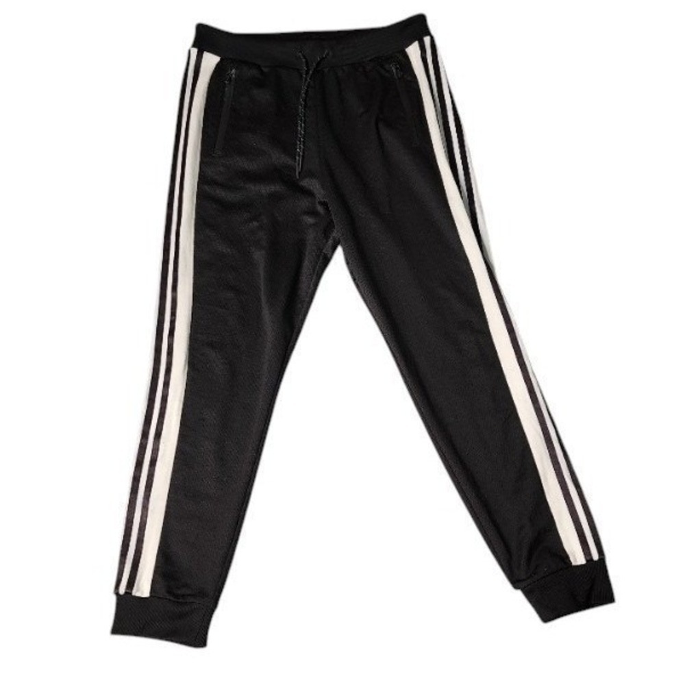 Adidas Women's Black‎ 3 Stripe Track Pants Joggers Size S Y2K Athletic